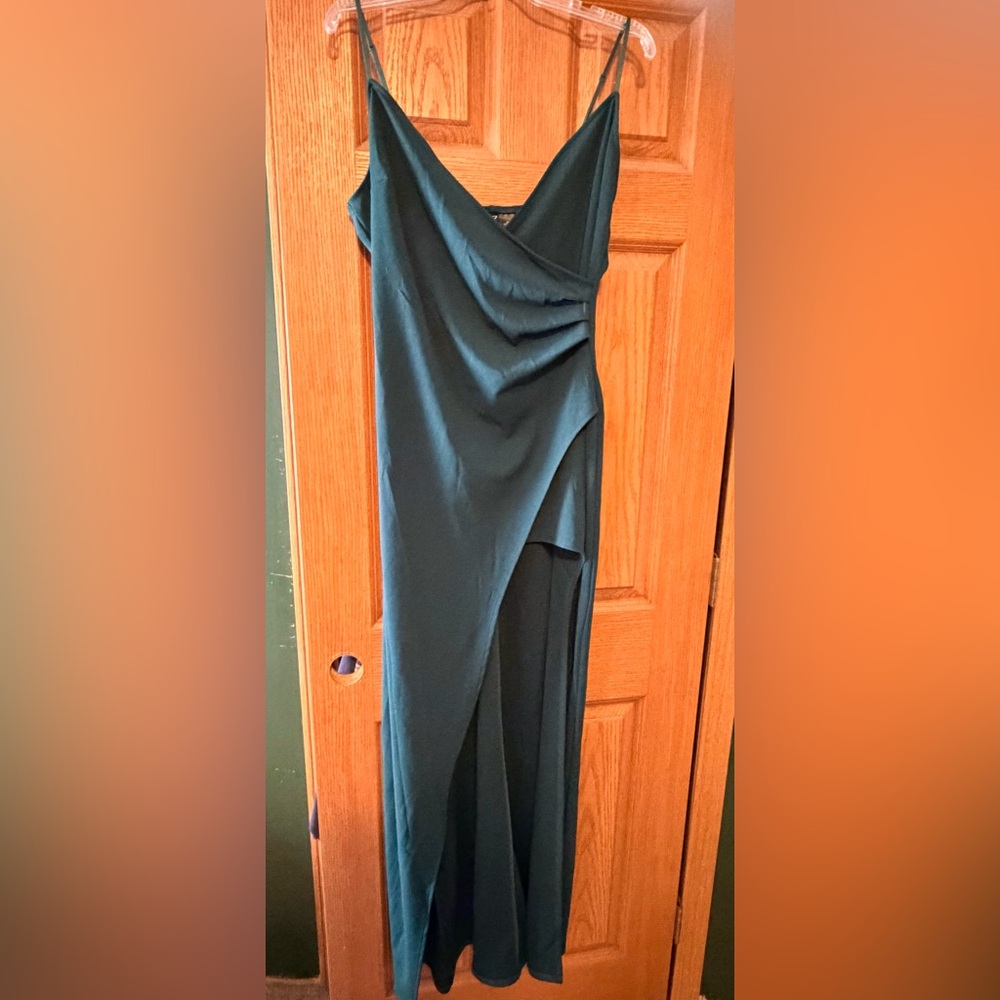 Windsor Elegant Green Draped Dress